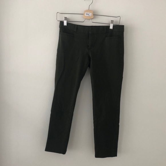 Banana republic dark green crop Sloan pants - Picture 1 of 6
